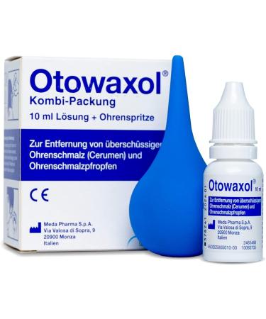 Otowaxole Kombi Pack - Gentle Ear Wax Remover & Premium Ear Syringe for Safe Ear Cleaning | International Shipping Available - Buy Online on GoSupps.com