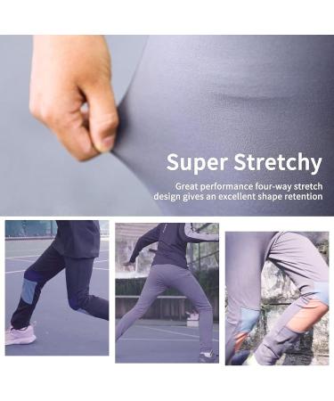 MMLunar Unisex Kids Sports Pants - Quick Dry Active Grey Track Pants for Youth Boys and Girls, Stretchy Leggings - Black (Size Small) - Buy Online on GoSupps.com