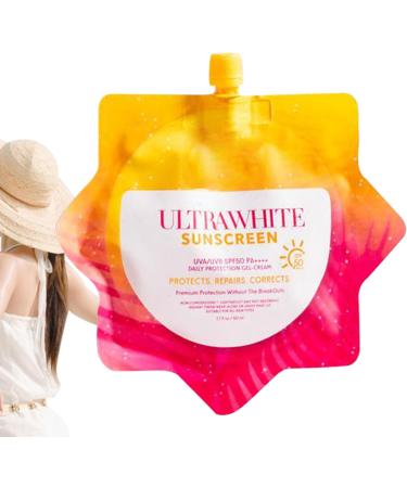  Byeaon Moisturizing Sunscreen Makeup Sunscreen SPF 50 Outdoor Sun Lotion Travel-Friendly Design Gentle and Long-Lasting Activities 50ml For Hiking Trekking and Activities - Buy Online on GoSupps.com