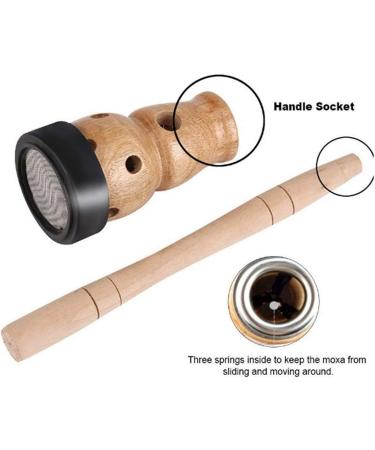 CHENGYIDA Wooden Gourd Moxa Box - Moxibustion Burner Tool for Acupuncture & Massage - Buy Online on GoSupps.com