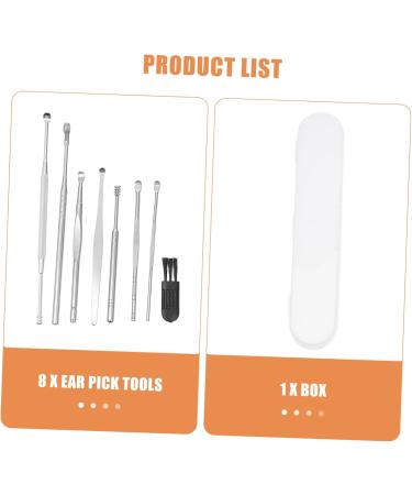 FOMIYES 6 Sets Ear Wax Removal Kit - Stainless Steel Ear Spoons & Cleaning Tools for Effective Earwax Removal - Buy Online on GoSupps.com