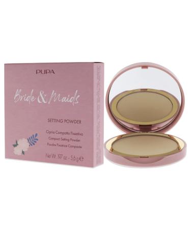PUPA Milano Bride and Maids Setting Powder 001 - Ultra-Fine Lightweight Matte Powder with SPF 15 for All-Day Radiance | Perfect for Bare Skin & Over Makeup - 0.2 oz - Buy Online on GoSupps.com