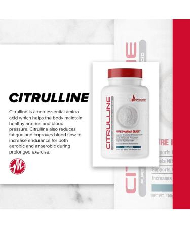 Buy Metabolic Nutrition Citrulline Powder 100g - Premium L-Arginine Supplement for Enhanced Performance & Recovery - Worldwide Shipping - Buy Online on GoSupps.com
