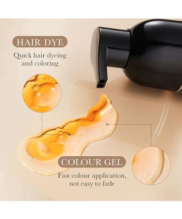 HOUSN Hair Dye Shampoo color shampoo brown dark brown hair dye shampoos 3in1 natural hair color against gray hair and beard fast action and caring effect direct hair coloring shampoo 400 - Buy Online on GoSupps.com