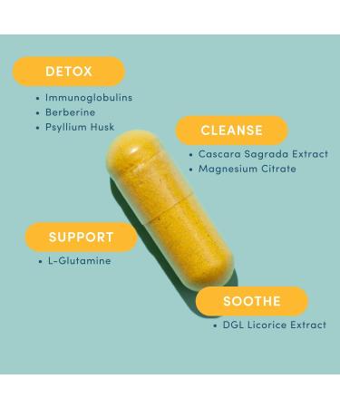 Gut Remedy Capsules - 3 Monthly Cleanses for Digestive Health | Magnesium Citrate Berberine L-Glutamine | 5-Day Cleanse & Gut Microbiome Reset (90 Count) - International Shipping Available - Buy Online on GoSupps.com