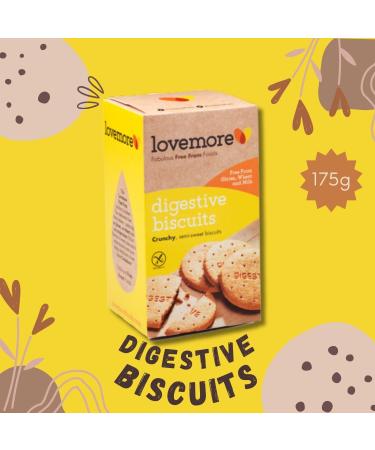 Lovemore Gluten-Free Cookies Biscuit Pick N Mix | Choose From 7 Flavours | Choc Chip Custard Creams Digestives Jammy Wheels O'Chocos Stem Ginger Shortbread - Pack of 3 - Buy Online on GoSupps.com