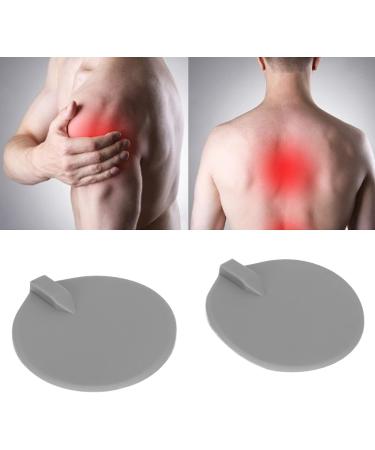 2pcs Reusable Electrode Pads for Electrical Stimulation - Round Soft Silicone Physiotherapy Accessories - Buy Online on GoSupps.com