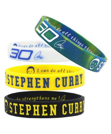4Psc Basketball Silicone Bracelet Sports Wristband - Widened Avatar Version (30)