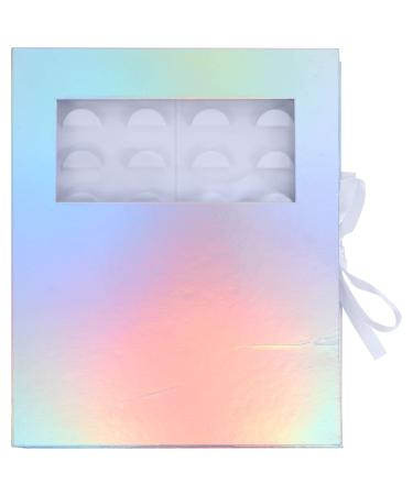 Beaupretty False Eyelash Packaging Box Lash Case Eyelash Storage Case Lash Book Eyelash Holder Case Eyelash Curlers False Eyelashes Empty Eyelash Organizer Bracket Paper With Support 1 Count (Pack of 1) Colorful