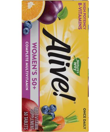 Nature's Way Alive! Women's 50+ Complete Multivitamin - 50 Tablets for Optimal Health - Buy Online on GoSupps.com