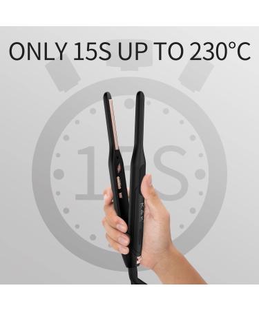 Buy K&K Mini Smooth Iron - Professional Hair Styling Tool for Short Hair Beards & Ponies | Fast Heating Adjustable Temp Titan Low Iron - Buy Online on GoSupps.com