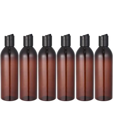 Minkissy Shampoo Dispenser 6pcs 250ml Portable Travel Bottles Plastic Refillable Bottles Plastic Squeeze Bottle with Disc Cap for Shampoo Lotion (Brown Bottle) Travel Size Toiletries - Buy Online on GoSupps.com