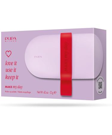 MICYS COMPANY SPA Pupa Make My Day Pocket Blush Lipsticks gloss and eye shadow 13 pieces for face eyes and lips perfect for home or travel available in 3 color variants 001 violet - Buy Online on GoSupps.com