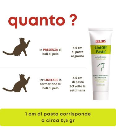 DOLFOS LintOff Paste 100g Dewormer for Cats Anti-Hairballs - Buy Online on GoSupps.com