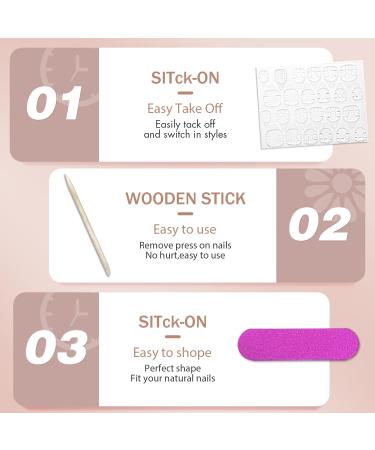 48PCS Reddish Brown Press on Nails - Xcreando Short Square Acrylic Fake Nails Set for Women & Girls | Glossy Wine Red Stick-On & Glue-On False Gel Nails - Buy Online on GoSupps.com