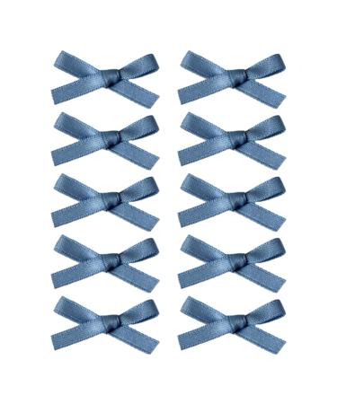 hgnxa Delicate Elegant Style Side Clip Hair Clip Sweet Girls y Style knot Balletcore Denim Blue