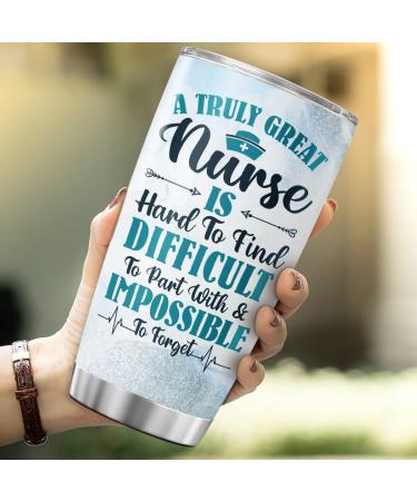 Personalized Nurse Tumbler - Custom 20 Oz Stainless Steel Travel Cup | Perfect Gift for Nurses - Family Lover Gifts  - Buy Online on GoSupps.com