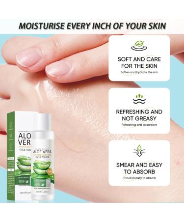 Face Toner 98% Aloe Vera Toner Face Moisturizer for Women Natural Aloe Vera Extract Korean Skincare for Deep Skin Hydration Promote Pore Minimizer&Exfoliating with Hyaluronic Acid Aloe Vera Gel - Buy Online on GoSupps.com