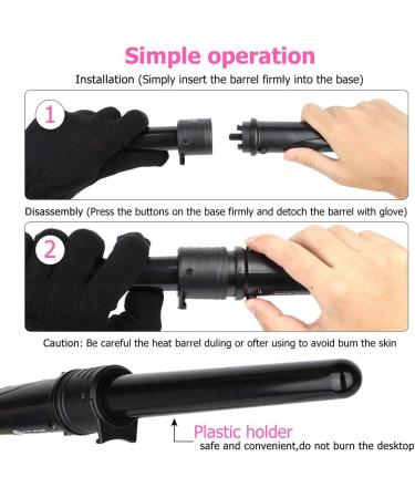 Culwad 3 in 1 Curling Iron Set - Multifunctional Interchangeable Ceramic Hair Curler with Glove | Eco-Friendly Reusable Packaging - Buy Online on GoSupps.com
