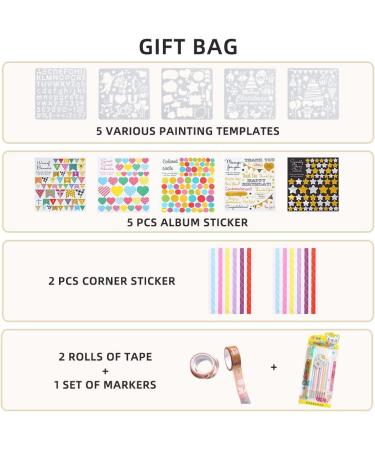 Black Kraft Paper Hardcover Scrapbook Album | 40 Black Pages | Anniversary Wedding Family Baby Vacation Memories - Buy Online on GoSupps.com