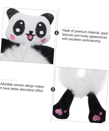 Beaupretty Rope panda head rope hair elastics elastic hair band hair rubber hair ties black tiara black scrunchies black rubber bands hair ponytail Miss hair tie holder fabric Rubber - Buy Online on GoSupps.com