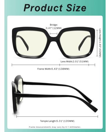 Shop Eyekepper 4-Pack Blue Light Blocking Reading Glasses +1.75 - Stylish Square Computer Readers for Women - Buy Online on GoSupps.com