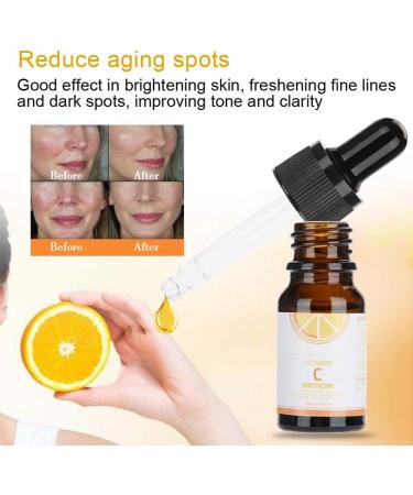 Natudeco 10ml Vitamin C Serum Natural Face Serum Skin Brightening Serum for Wrinkles Firming Smooth Uneven Dark Spot Brightening Skin Care Product - Buy Online on GoSupps.com
