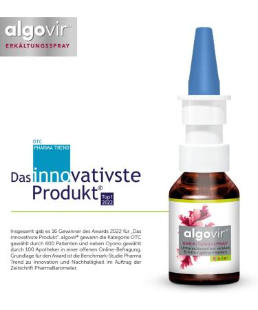 ALGOVIR Effect Cold Spray 20 ml | Natural Defense Against Cold Viruses | Nasal Spray for Adults - Rotalge - Buy Online on GoSupps.com