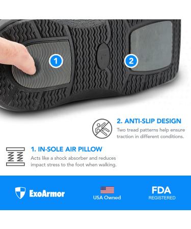 ExoArmor Superlight Walking Boot for Sprained Ankle & Foot Injuries - Air Liner, Short/Medium - 1 Pack - Buy Online on GoSupps.com