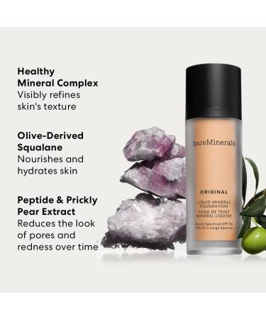 bareMinerals Original Liquid Mineral Foundation SPF 20 Dark 5C - 0.20 fl. oz - Buy Online on GoSupps.com