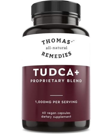 Thomas' all-natural Remedies Tudca 500mg (1000mg Per Serving) 60 Capsules- Tauroursodeoxycholic Acid Liver Support Supplement- Vegan Non-GMO No Filler Capsules - Buy Online on GoSupps.com