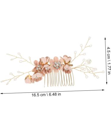 Healeved Flower Hair Comb Decorative Hair Comb for Women Hair Comb for Wedding Side Hair Comb Hair Accessories for Women Hair Comb for Women Accessories Wedding Hair Clip Wedding Hair Comb - Buy Online on GoSupps.com