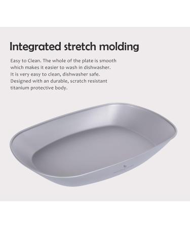 iBasingo Titanium Plate - Lightweight Portable Dish for Camping - Ti1114T - Buy Online on GoSupps.com