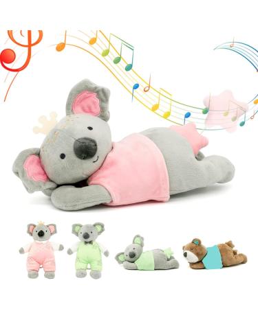 EAQ Baby soft toy newborn baby plush soft toys for 0-6 moths koala stuffed plush toys baby musical toys for newborn baby girl gifts music box Newborn Boy Girl Shower Gift (Pink2)