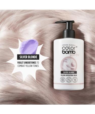 Jerome Russell Color Bomb Blondes - Silver Blonde Colour Depositing Conditioning Mask 300ml - Buy Online on GoSupps.com