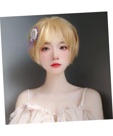 FOMIYES Fake Jellyfish Hair Clip Floral Pearl Hair Clip Pearl Snap Clips Pearl Hair Barrettes Hair Barrettes for Girls Jellyfish Hairpin Purple Vacation Hair Tie Holder Beach Faux Pearls - Buy Online on GoSupps.com