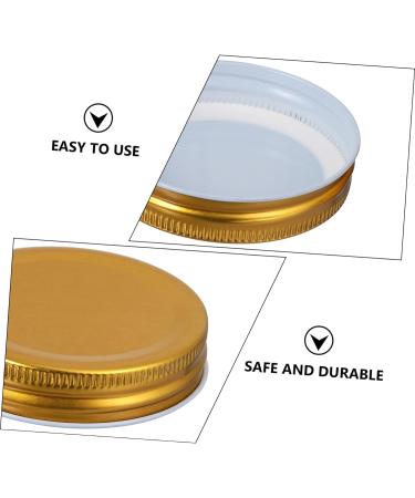 CIYODO 16pcs Mason Jar Lids Bean Screen Lids Reusable Lids Bulk Leak Proof Canning Lids Mason Jar Accessories Replacement Lids Canning Jar Lids Tops Tinplate Wide Mouth Cup Lid 7X7CM Golden - Buy Online on GoSupps.com