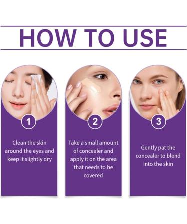 Full Coverage Cream Concealer Stick4 In 1 Full Coverage Long Lasting Waterproof Foundation 75ml Hydrating CC Cream Natural Finish For Skin Types - Buy Online on GoSupps.com