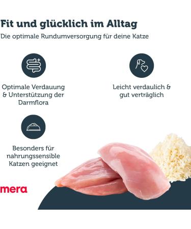 Mera Finest Fit Sensitive Stomach Cat Food - 1.5 kg Dry Poultry & Rice Formula for Healthy Intestine - No Sugar - Buy Online on GoSupps.com