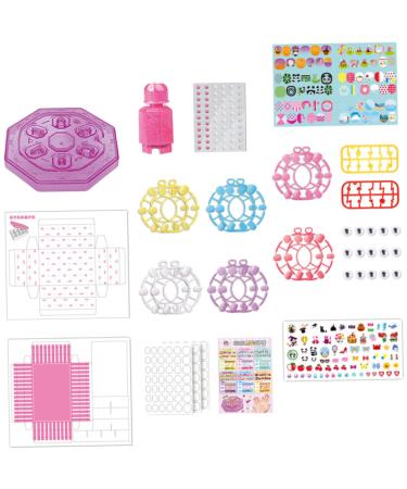Beatifufu 1 Set Children's Nail Art Toys Nail Art Kit for Birthday Nail Tip Fake Kit Makeup Kit for Girl Nail Art Kit for Children Toys Nail Art Decoration Kit