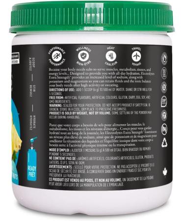 Organika Electrolytes Extra-Strength Powder- Fruit Punch- High in Sodium for Sports Recovery - Saltier Taste Sugar-Free Hydration and Electrolyte Replenishment - 180g - 30 servings Fruit Punch 180 g (Pack of 1) - Buy Online on GoSupps.com