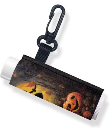 Shop Pseasysky Christmas Cat Pumpkin Lipstick Holder - Cute Clip-On Keychain & Elastic Travel Case - Buy Online on GoSupps.com