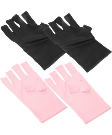 POPETPOP UV Fingerless Gloves 8 Pairs Nail Gloves Nail Art Supplies Fingerless Uv Gloves Manicure Uv Nail Glove Protector Manicure Gloves Nail Art Hand Cover Accessories Anti-uv Polyester - Buy Online on GoSupps.com