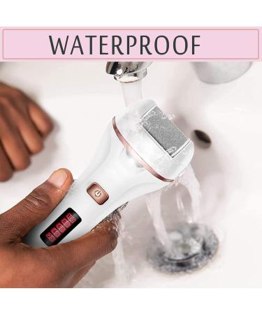 Rechargeable Electric Callus Remover Spa Pedicure Tool | 2-Speed Foot Care Device - White - Buy Online on GoSupps.com