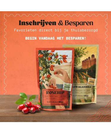 Organic Raw Rosehip Powder 400g Whole rose hips ground Raw food quality Natural and Pure from Rosehips Organic Rich in Vitamin C ideal for Tea and Smoothies NaturaleBio 400 g pack of 1 - Buy Online on GoSupps.com