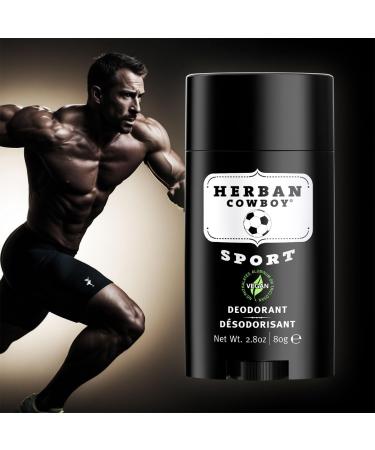 Herban Cowboy Sport Aloe Infused Deodorant with Hints of Rosemary Parsley and Sage (2.8 oz) Fresh 2.8 Ounce (Pack of 1) - Buy Online on GoSupps.com