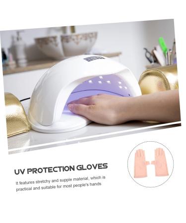 CRILSTYLEO 1 Pair Sun Protection Half Finger Gloves Women Nail Salon Supply Fingerless Manicure Gloves Manicure Protective Accessory Anti-uv Gloves Manicure Fingerless Gloves - Buy Online on GoSupps.com