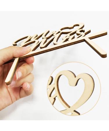 Shop 2-Piece Wood Wedding Cake Topper - Mr & Mrs Decoration for Elegant Wedding Cakes | Perfect for Wedding Party Decor - Buy Online on GoSupps.com