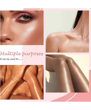 Face Highlighter | Powder for Shine Face Brighten Shimmer Three-Dimensional Makeup Stick for Face Body Frifer 01#white - Buy Online on GoSupps.com