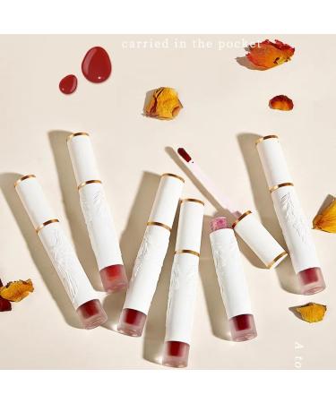  Meidimeijia Matte Liquid Lip Padlock - Long Lasting Lip Gloss Velvety Effect No Transfer Moisturizing and Pigmented (307#Red Tea Maple Leaf) - Buy Online on GoSupps.com